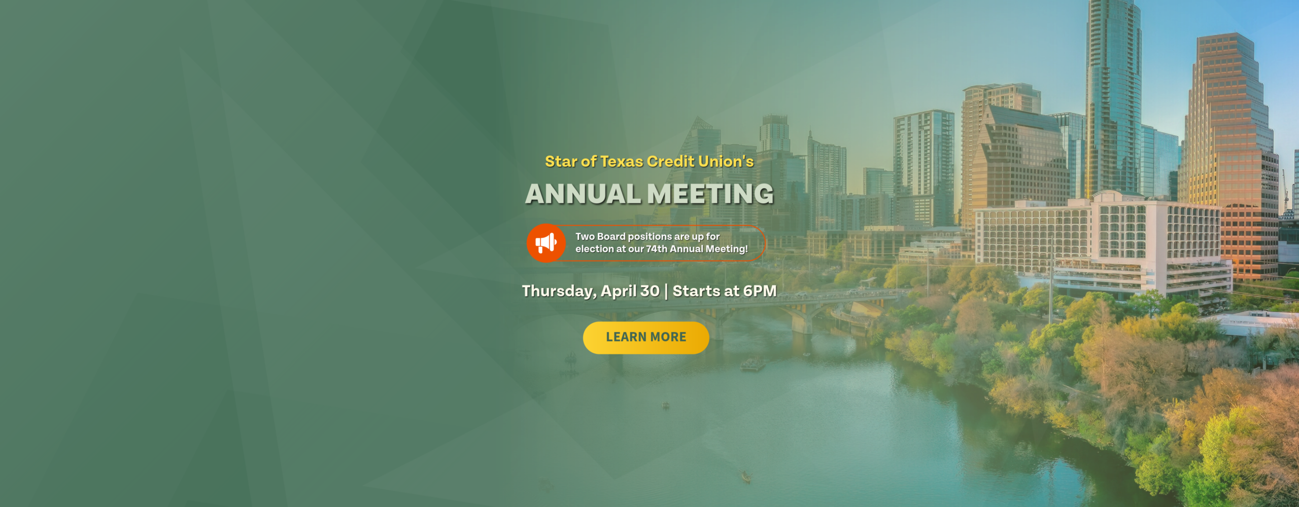 Star of Texas Credit Union Annual Meeting and Call for Board Candidates